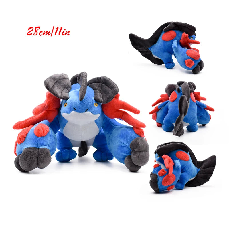 Pokemon Plush Toy Incineroar Snorlax Volcarona Zorua Bewear Stuffed Calyrex Goodra Dracovish Nidoking Peluche Dolls Gift Kids