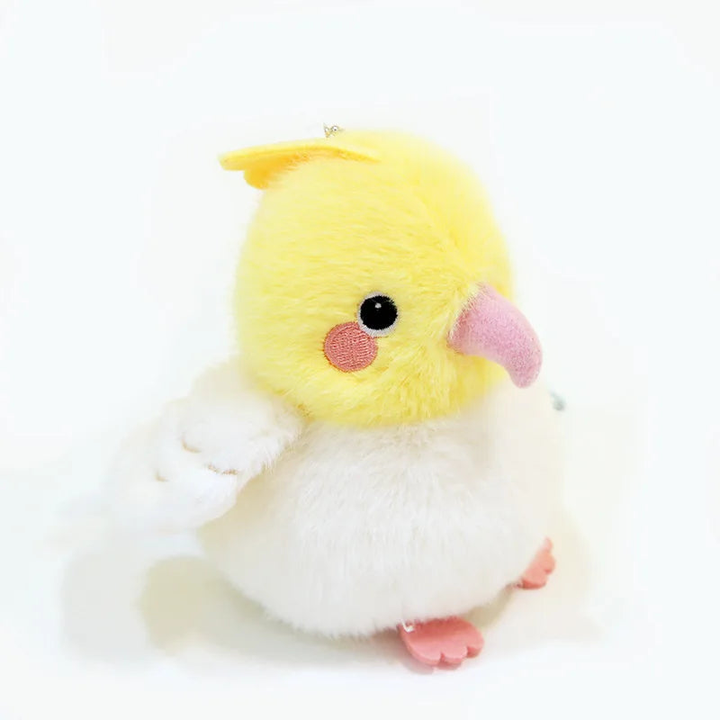 Cartoon Birds Plush Pendant Keychain Anime Cute Girl Kawaii Room Decor Holiday Gifts Toys Penguin Parrot Nest Plush Keyrings