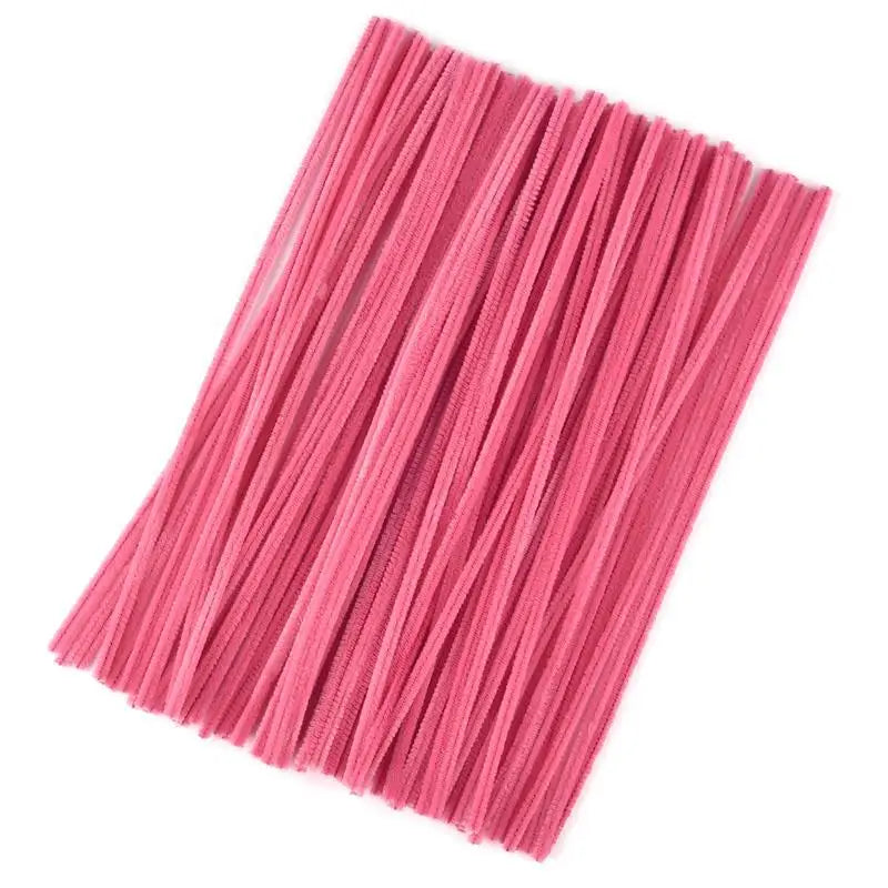 Plush Stick 100pcs Twisting Bar Chenille Stems Wire Pipe Kids Toys DIY Children Educational Toy Creative Handmade Craft Supplies