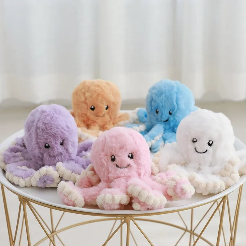 18-80CM Colorful Octopus Plush Toys Soft Stuffed Cartoon Animals Doll Cute Backpack Pendant Pillow Kids Christmas Birthday Gifts