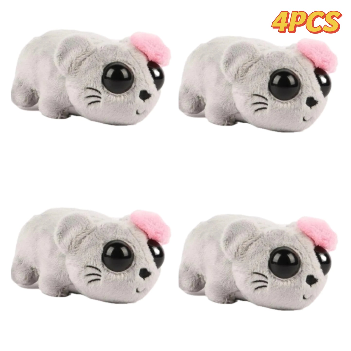 New Kawaii Sad Hamster Brinquedo de pelúcia musical infantil de pelúcia fofa, bonecas infantis, presente de Natal e aniversário