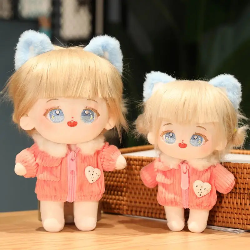 Kawaii IDol Doll With Clothes Anime Plush Star Dolls Stuffed Customization Figure Toys Cotton Baby Doll Fans Collection Gift