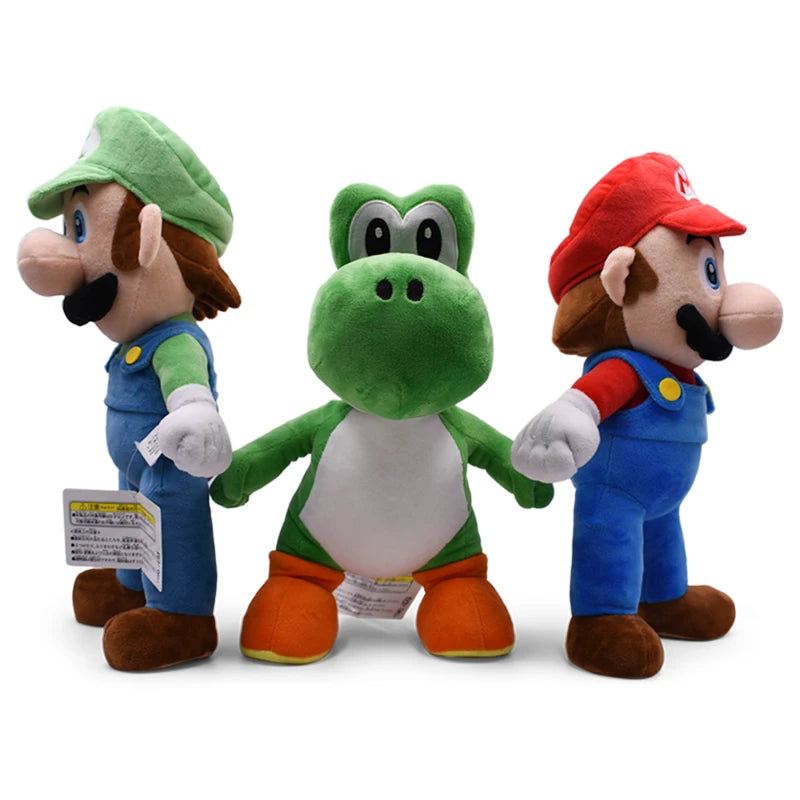 41 Styles Mario Stuffed Plush Toys Princess Peach Toadette Bowser JR Luigi Yoshi Waluigi Wario Anime Cartoon Peluche Dolls