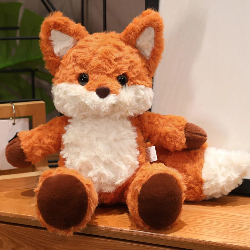 35/50cm Plush Pillow Stuffed Soft Fluffy Fox Huggable Doll Sofa Cushion Toys For Children Kawaii Room Decoration