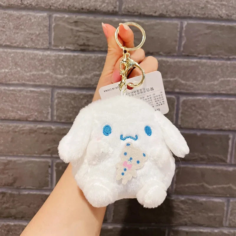 Sanrio Cute Coin Purse Student Children Storage Doll Pendant Plush Toy Small Pendant Key Chain