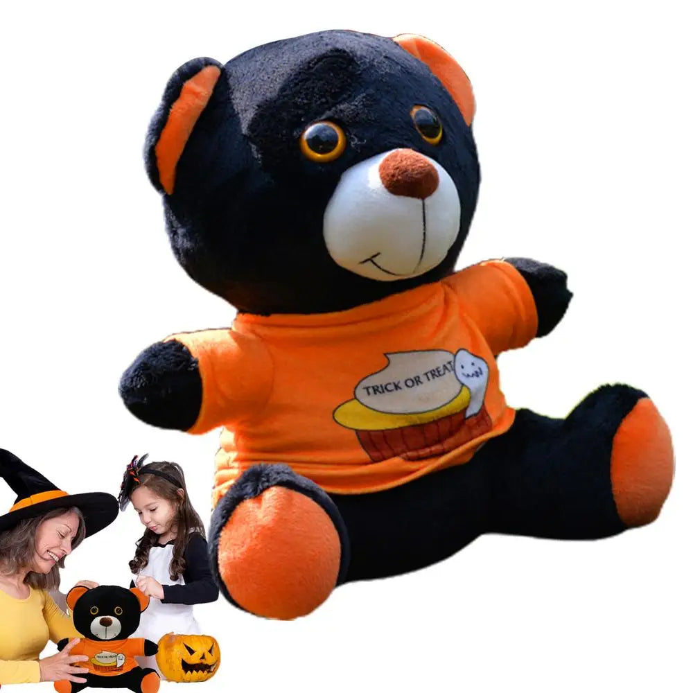 Stuffed Bear Toy Stuffed Halloween Bear Plush Throw Pillow Plush Material Bear Stuffed Animal Plush For Living Room Game Room