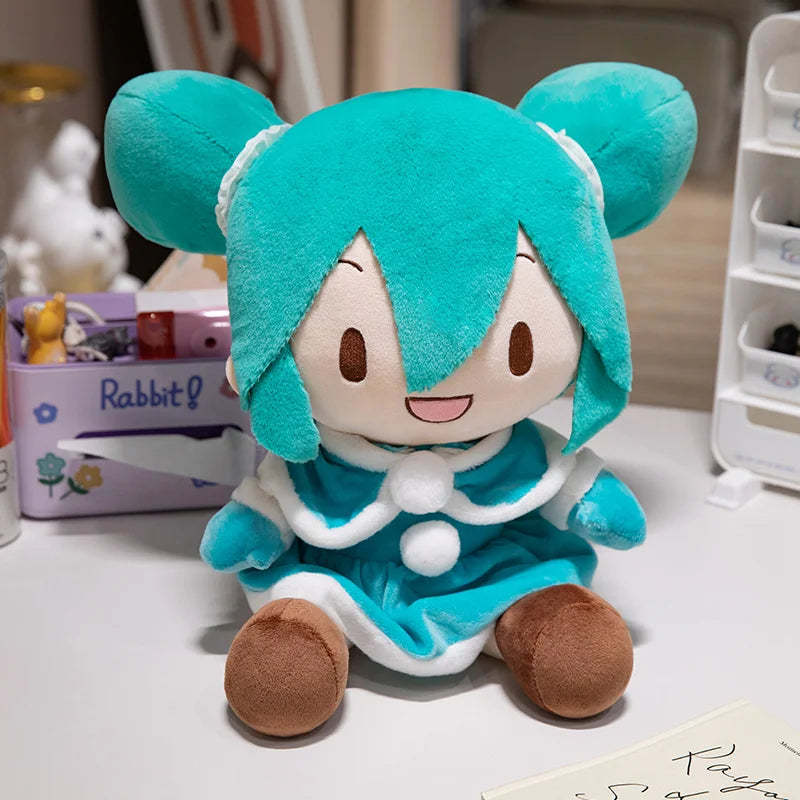 Classics Anime Original Miku Fufu Plush Toys Preciality Collection SEGA Hatsune Miku Spring Onion stuffed dolls Toys Girl Gift