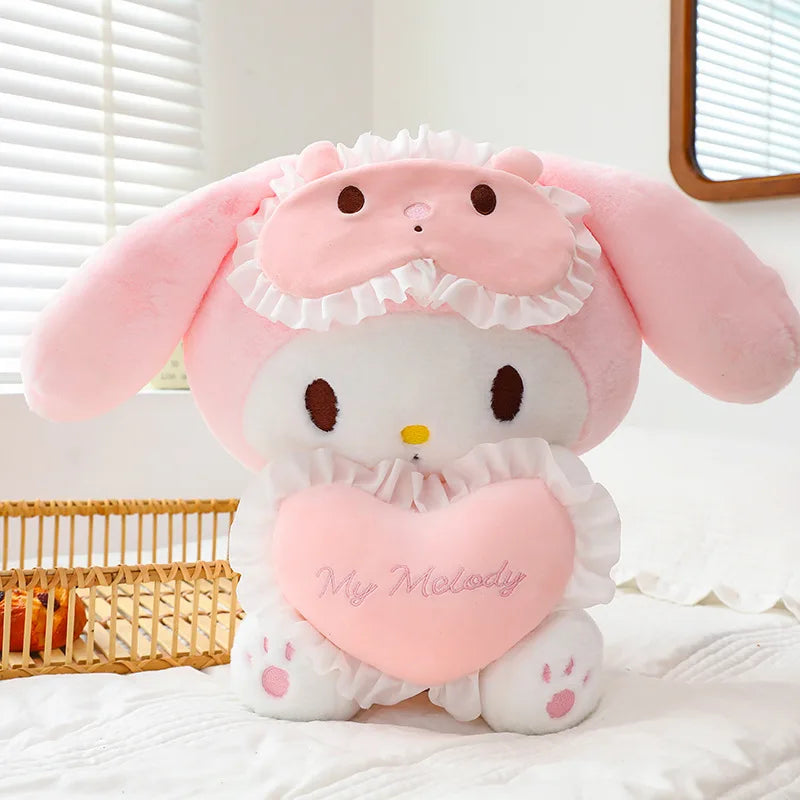 Sanrio 25Cm Anime Kuromi Toys Kawaii Mymelody Cinnamorol Plush Soft Stuffed Animals Doll Plushie Pillow Xmas Gift Decor