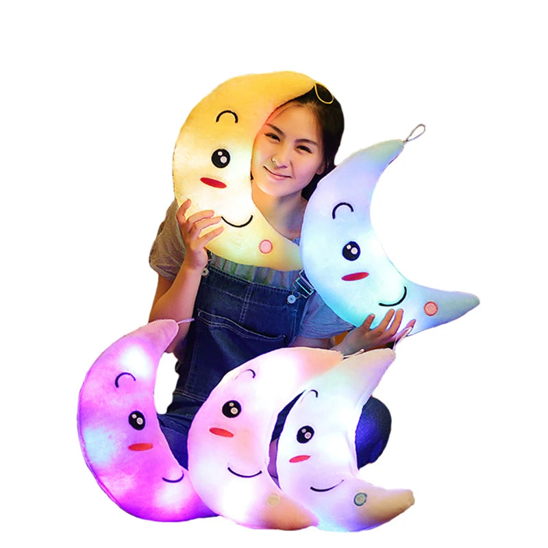 LED Premium Cute Moon Pillow Plush Toys