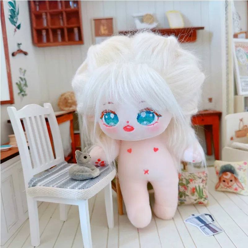 20cm IDol Doll Plush Cotton Star Dolls Kawaii Stuffed Baby Plushies No Attributes Dolls Toys Fans Collection Children Gifts