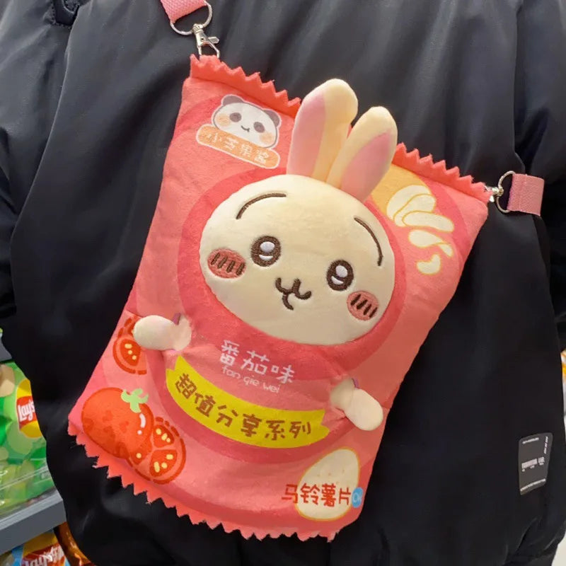 Kiikawa chiikawa doll Usaqi doll Little Eight plush toy potato chip bag Valentine's Day gift cute Hanging backpack wholesale