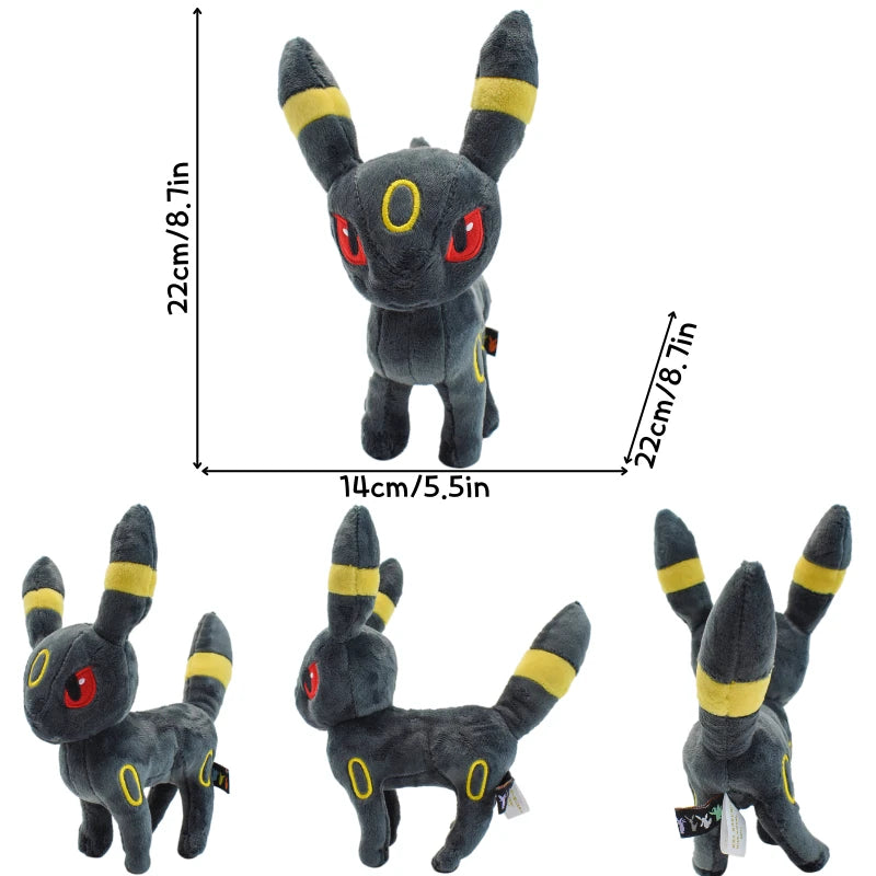 9 Styles Pokemon Umbreon Kawaii Soft Plush Toys Cute Anime Standing Shiny Umbreon Stuffed Animals Peluche Dolls Birthday Gifts