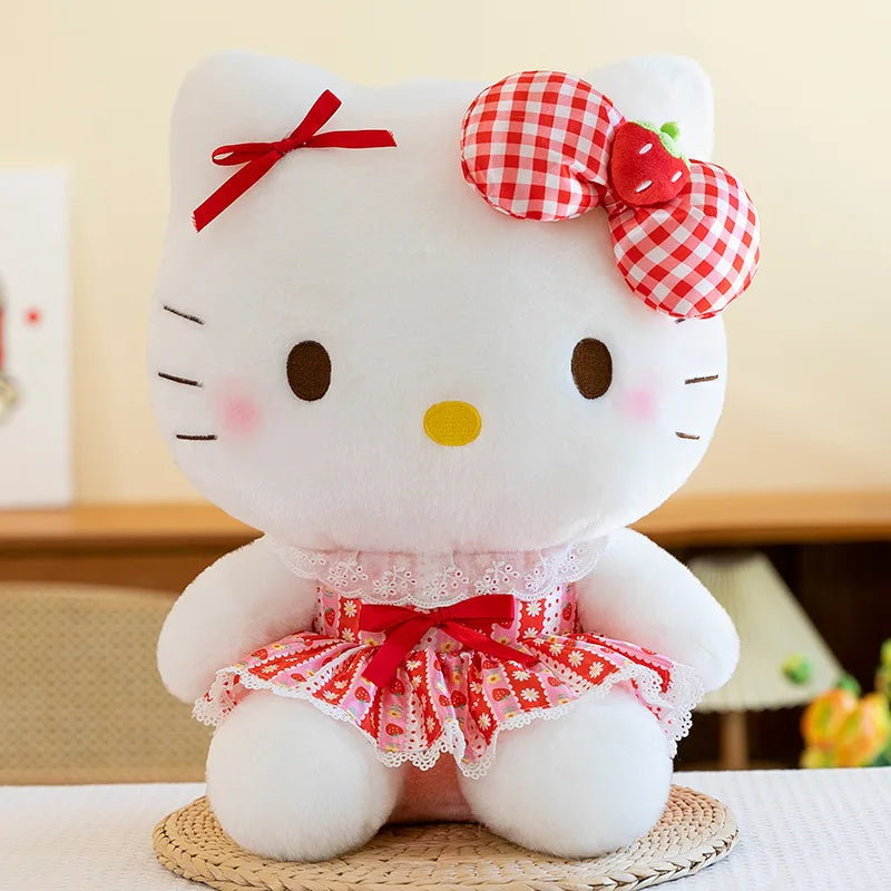 60CM Big Size Sanrio Anime Character HelloKitty Stuffed Plushies Kawaii Soft Plush Doll Home Decoration Children Christmas Gift