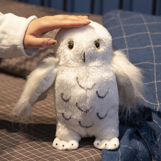 1pc Baby Plush Toy Skin-affinity Owl Plush Toy Realistic Looking Fulling Filled Animal Owl Style Baby Stuffed Toy Sleep Aid