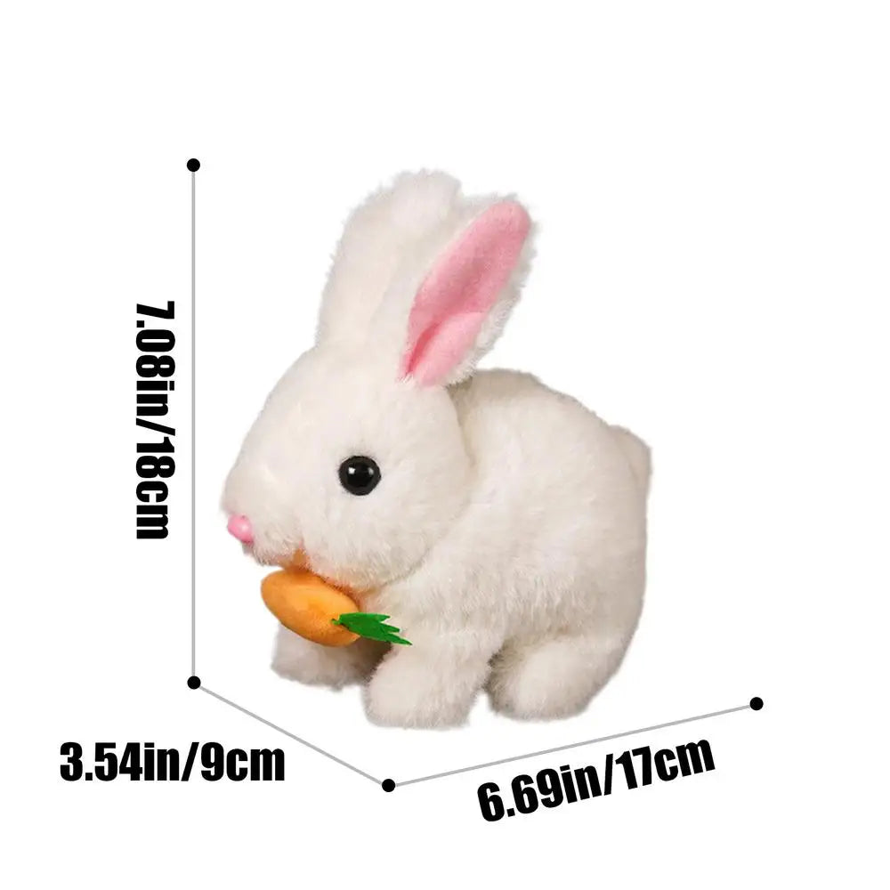 Walking Bunny Toy Interactive Electronic Pet Plush Bunny Toy With Sounds Interactive Learning Development Toy With Wiggle Ears