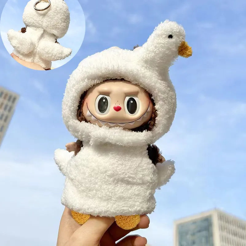 Doll Clothes Fashion Clothes Hoodies Doll Clothes Color Match Hoodies Dolls Accessories for labubu 17CM cloth