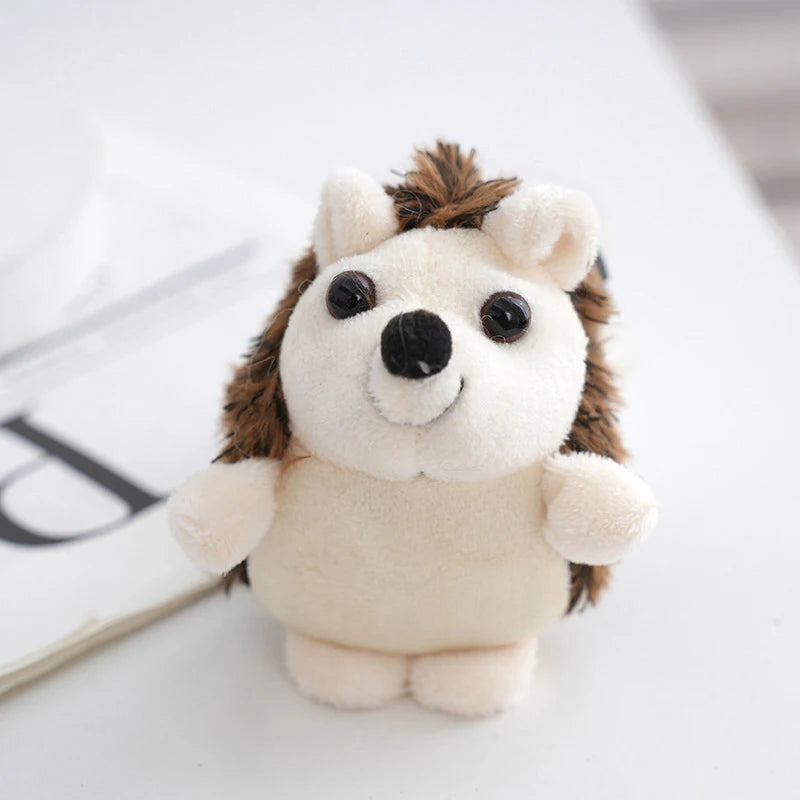 Creative Hedgehog Keychain Car Decoration Cute Bookbag Hanging Keychain Gift Cute Decor Bags Key Chain Plush Pendant Key Ring