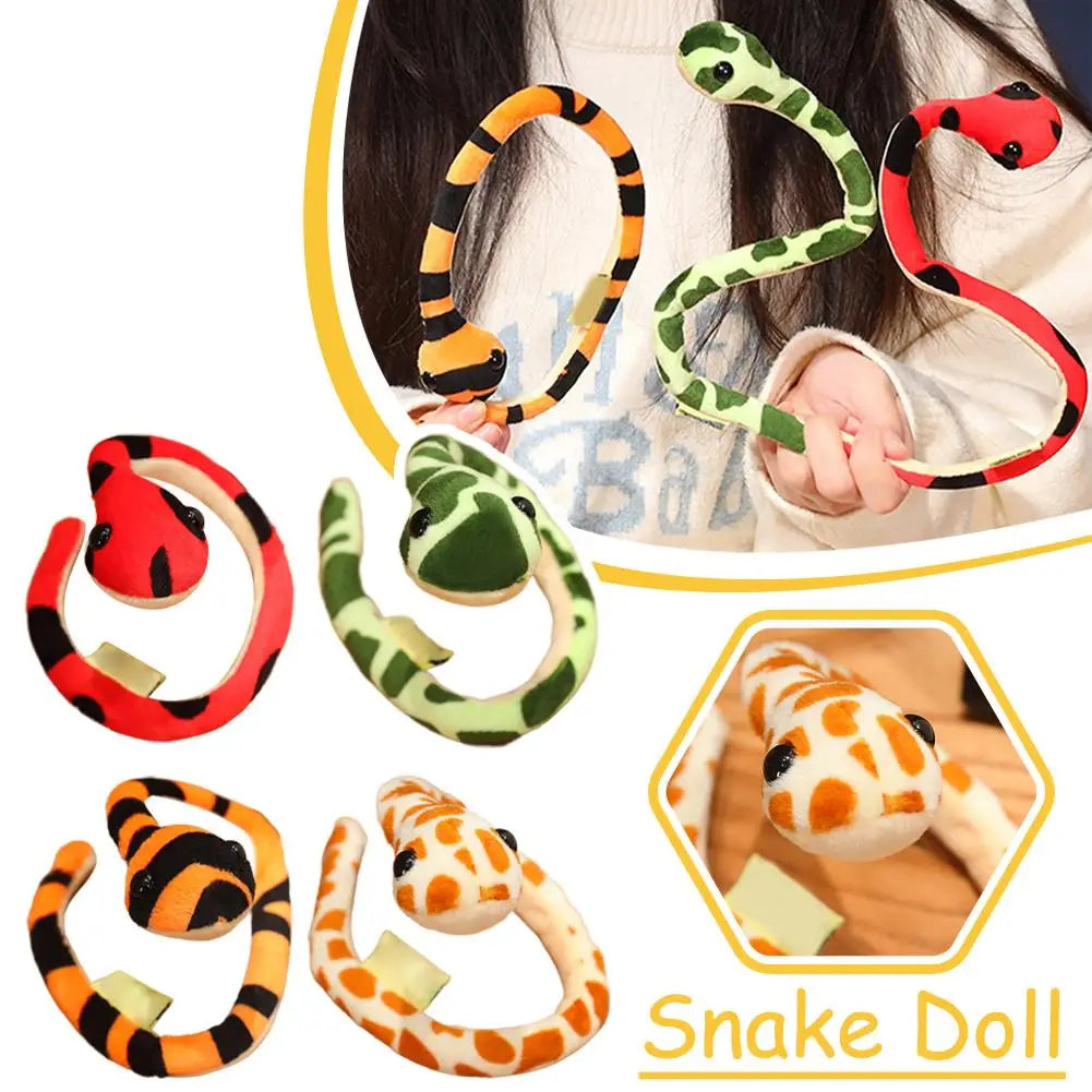 2025 Snake Plush Snake Toy Snake New Year Gift Colorful Toy Holiday Children Home Simulated Decoration Plush G2s0