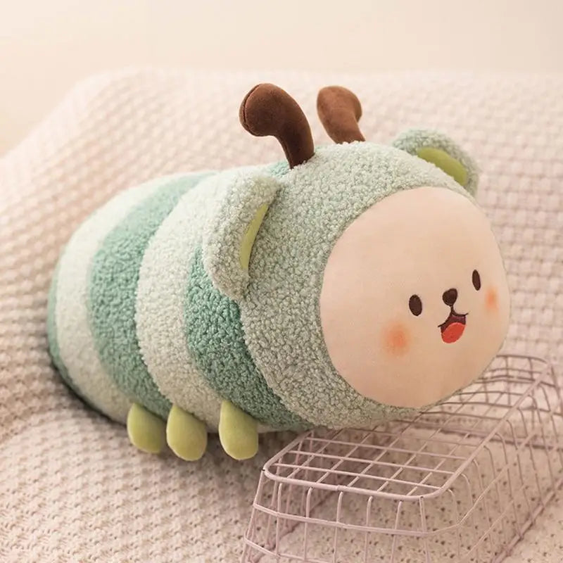 Stuffed Bee Cute Butterfly Larvae Plush Doll Hugging Pillow 30cm/11.8inch Funny Plushies Doll Home Decoration Cartoon Stuffed