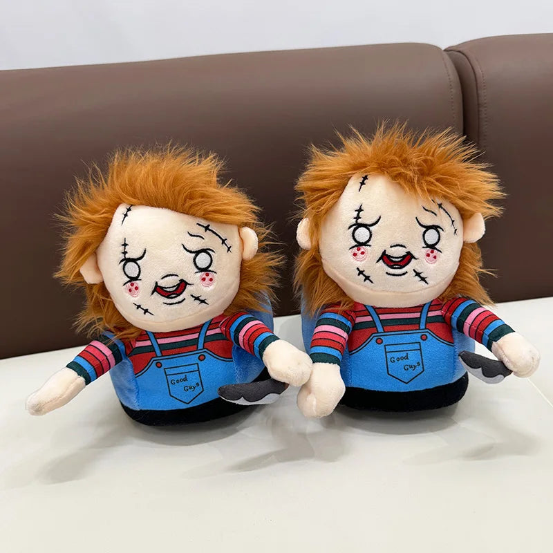 Cute Michael Myers Plush Dolls Halloween Horror Cartoon Cosplay Anime Plushie Soft Plush Slippers Birthday Gifts