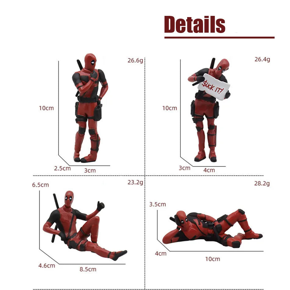 Deadpool & Wolverine Figure Deadpool 3 Figure Cool Cute Movie Figure Toy Doll Model Plush Decoration For Kid Birthday Gifts