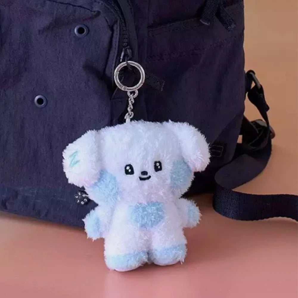 Kpop ZB1 Doll Keychain 12CM Zeroni Cartoon Cute Plush Doll Pendant Bag Accessories Key Ring ZhangHao HanBin Ricky Fans Gift