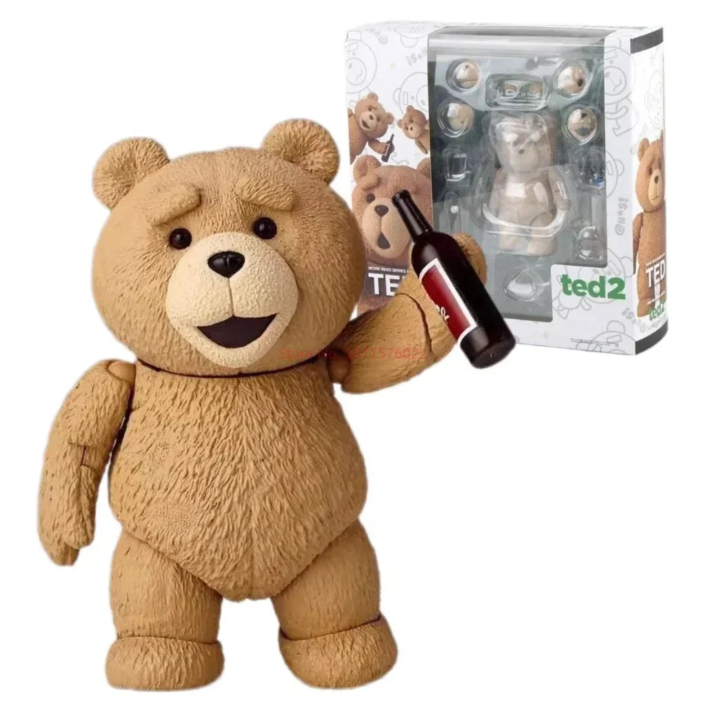 Ted 2 Figure Bjd Ted Teddy Bear Action Figure Amazing Yamaguchi Revoltech No.006 Teddy Brick Figure Gk Movie Model Doll Toy Gift