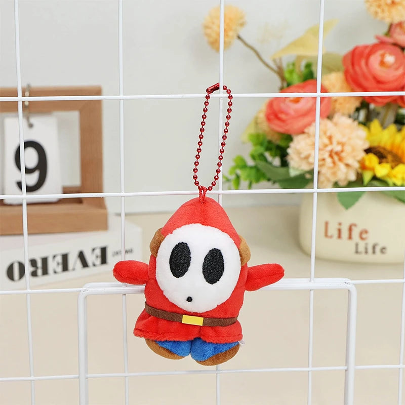 Kawaii Mario Luigi Plush Toys Keychain Koopa Troopa Bob-omb Yoshi Shy Guy Toad Triple Banana Anime Stuffed Peluche Dolls Pendant