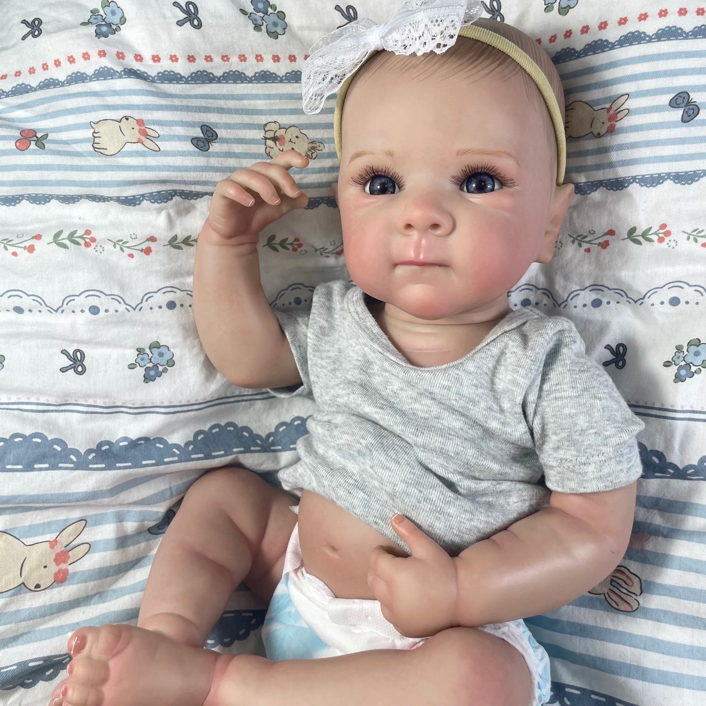 MRB 18 Inch Bettie Full Body Silicone Vinyl Girl Washable Reborn Baby Doll With Painted Lifelike Hair Bebe Reborn Christmas Toys