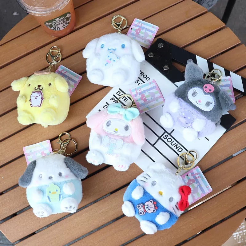 Sanrio Plush Purse Keychain Coin Purse Plush Pendant Stuffed Toy - Plushy Mart