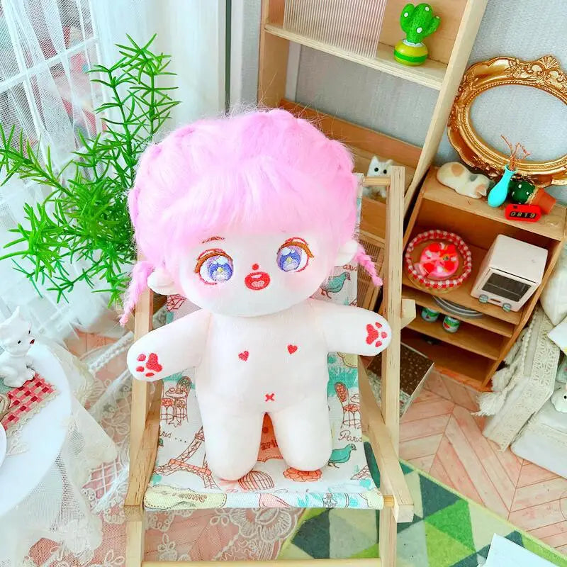 20cm IDol Doll Plush Cotton Star Dolls Kawaii Stuffed Baby Plushies No Attributes Dolls Toys Fans Collection Children Gifts