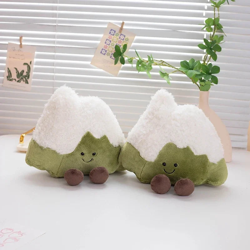 Cute 30cm Simulated Cartoon Snow Mountain Model Soft Plush Toy Stuffed Doll Girl Boy Friend Gift