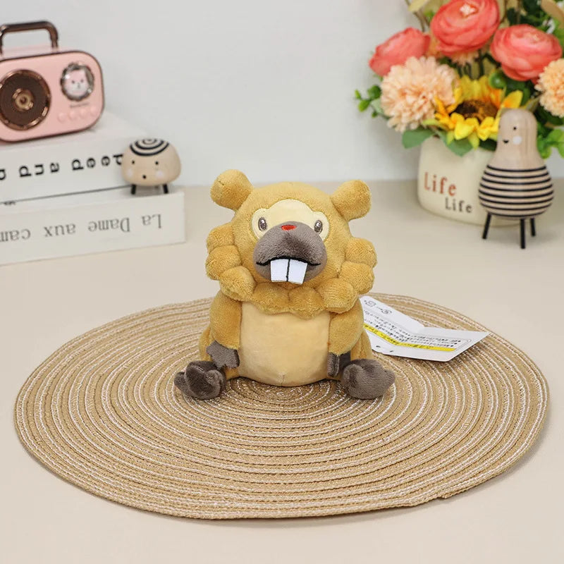 13CM Pokemon Plush Bidoof Brown Plush Stuffed Animal Toy Anime Stuffed Toys High Quality Birthday Gifts