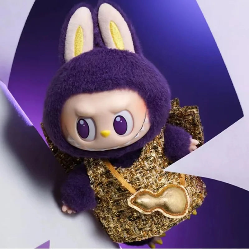 Labubu Vinyl Plush Toy Pronounce Milan Wings Limited Edition Purple Mysterious Box Toy Wholesale Collection A Birthday Present