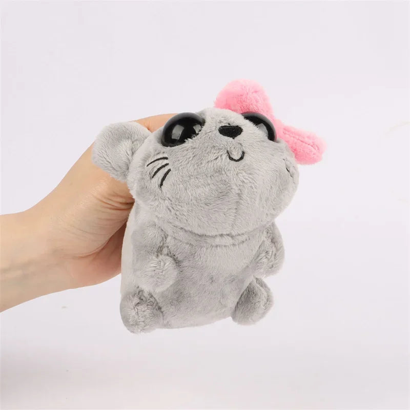 NEW Kawaii Sad Hamster Musical Plush Toy Soft Stuffed Animal Cute Hamster Plush Dolls for Children Kids Christmas Birthday Gift