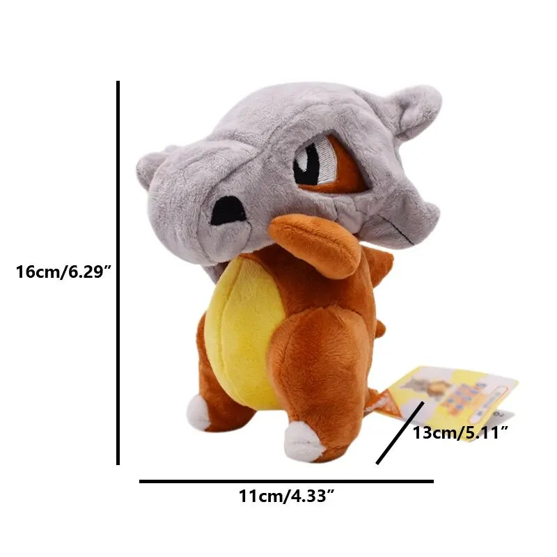 Cubone Plush Toy 7" Kola Doll, All Star Collection Cartoon Game Stuffed for Birthday Gift