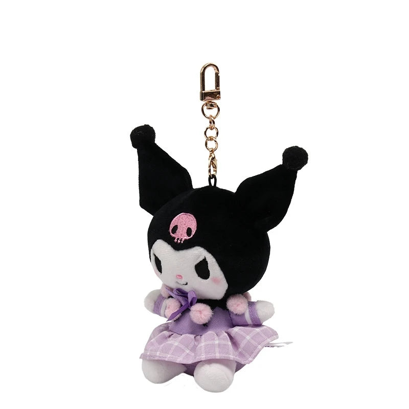 Sanrio Plush Toys Fantasy Cinnamoroll Kuromi Pendant Bag Accessories Keychain Bag Car Pendant Valentine's Day Gift