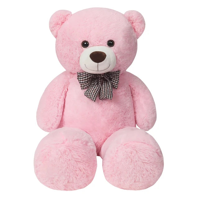 Giant 105cm Soft Teddy Bear Plush Toys White&Pink&Brown Bear Super Big Hugging Pillow Animal Cushion Children Birthday Gift