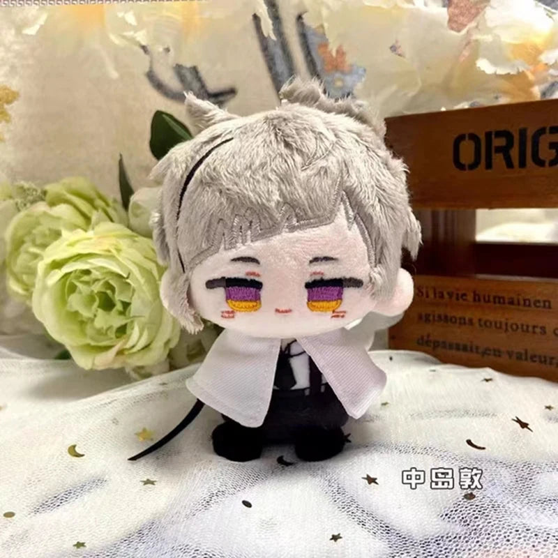 10cm Dazai Osamu Plush Nakahara Chuuya Fyodor Dostoevsky Edogawa Rampo Doll Mini Pendant Keychain Cute Anime Toy Gift