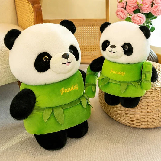 Cute Panda Doll Plush Toy Bamboo Dolls Soft Stuffed Animal Plush Plushie Pillow Toys For Girls Girlfriend Christmas Gifts Kids