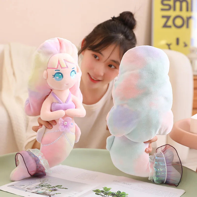 45/60cm Cartoon Mermaid Plush Doll Toy Children Adults Comfort Doll Mini Cute Pillow Baby Stuffed Plush Toys Girls Birthday Gift