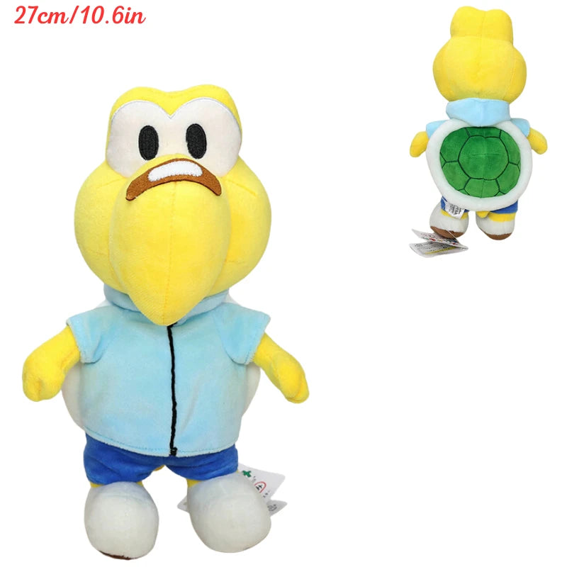 Kawaii Mario Koopa Troopa Yoshi Goombella Plush Toys Cute Anime Koops Princess Peach Mushroom Donkey Kong Stuffed Peluche Dolls