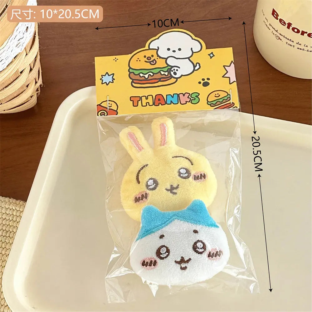 Cute Chiikawa Cartoon Plush Brooch Girl Backpack Decoration Bag Pendant Accessories Doll Scarf Clothing Pin Children Gift