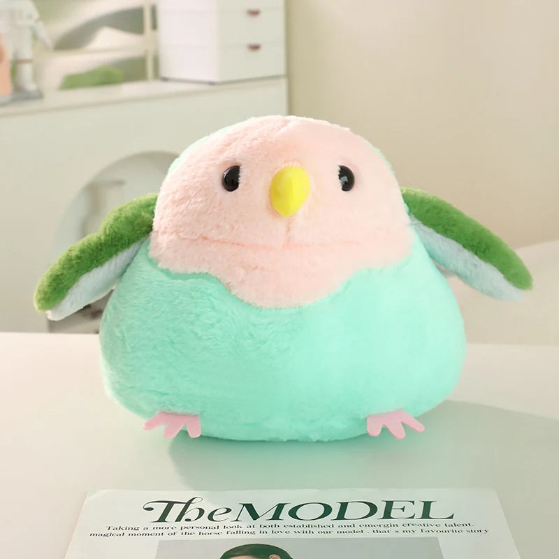 25/33cm Plush Animal Stuffed Pillow Lovely Bird Parrot Cartoon Soft Fluffy Funny Pendant Toys BabyAppease Doll