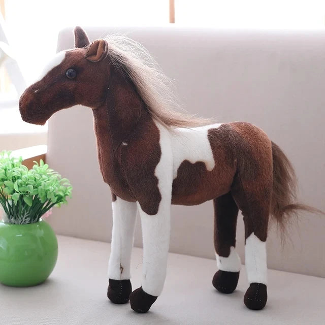 Cute Creative Cartoon Simulation Horse Plush Toy Doll Home Decoration Ornaments Children Kawaii Toy Girlfriend Birthday Gift