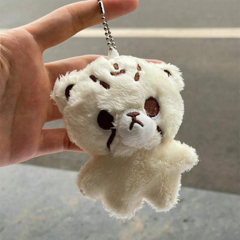 Kpop Cartoon Cheetah Lee Doyoung Mark Same Plush Keyrings Q Styles Mini Gomdo Lee Taeyong Keychains Key Rings Bag Pendants