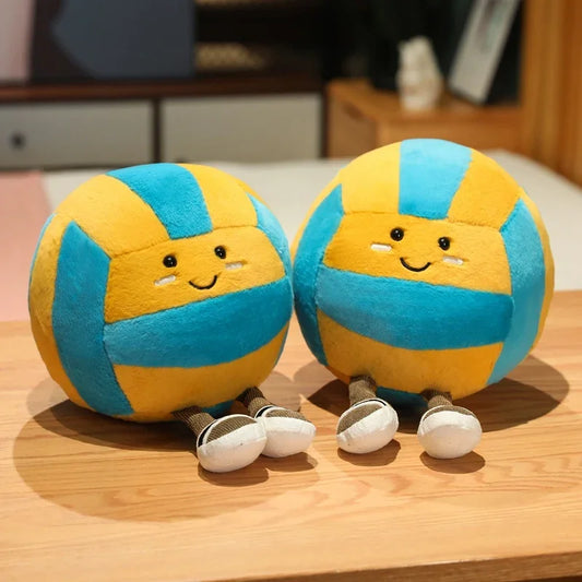 Kawaii Volleyball Ball Plush Toy Lifelike Volleyball Props Pillow Accompany Kids Soft Birthday Gifts Room Decoration