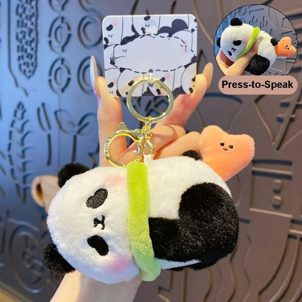 Fashion Panda Capybara Doll Pendant Keychain Plush Creative Bag Charm Cute Bag Pendant for Women