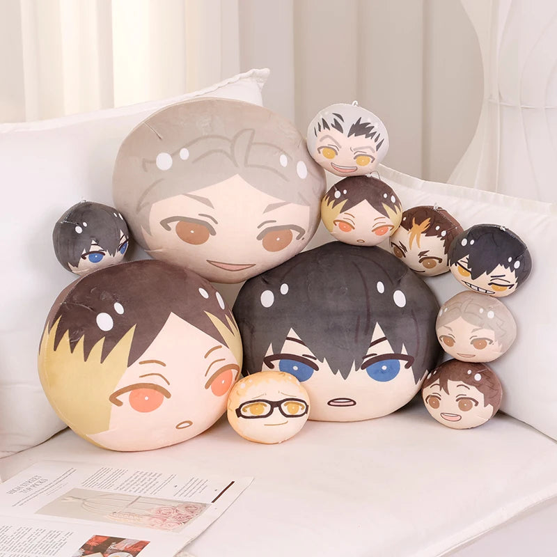 Lovely Anime Printed Plushies Cartoon Haikyuu Volleyball Tobio Kageyama Tetsurou Kuroo Hinata Shoyo Plush Toy Bag Pendant Gifts