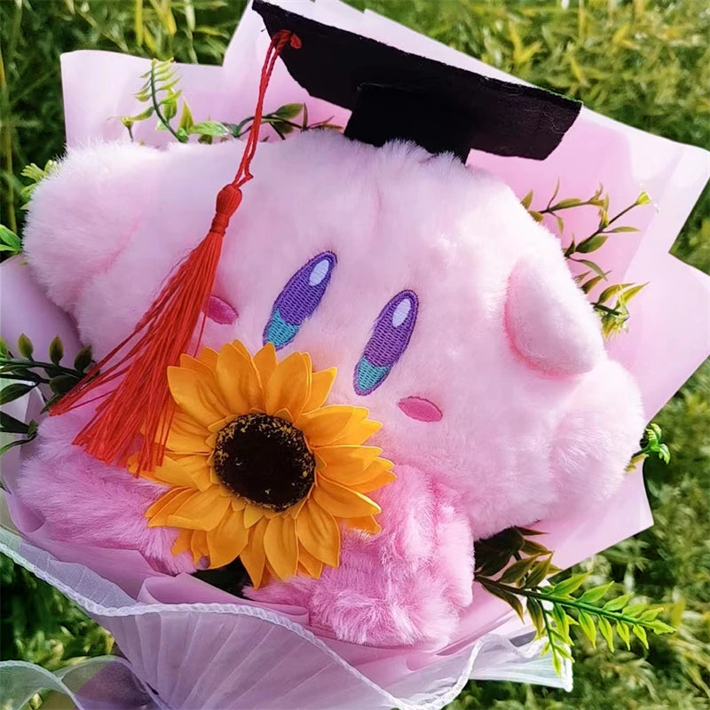 Anime Star Kirby Plush Bouquet Kawaii Cute Creative Graduation Cartoon Plush Doll Toy  Christmas Halloween Valentine's Day Gifts